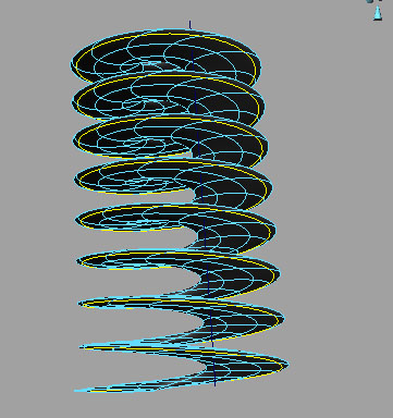 Maya教程-另螺旋線的方法~